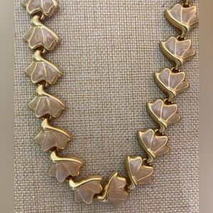 Vintage Autumn Leaves Enamel‎ Necklace